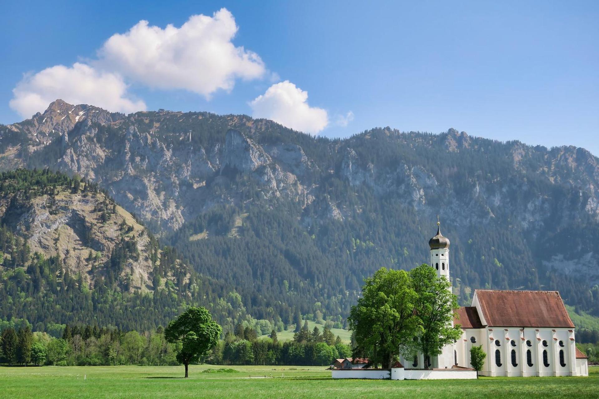 Ferienwohnung Herzstueck Im Haus Schlossblick ฟุสเซ่น ภายนอก รูปภาพ